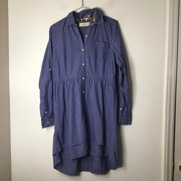 Isabelle Sinclair Anthropologie dress blue denim small - Picture 1 of 9